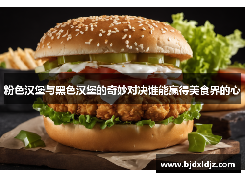 粉色汉堡与黑色汉堡的奇妙对决谁能赢得美食界的心